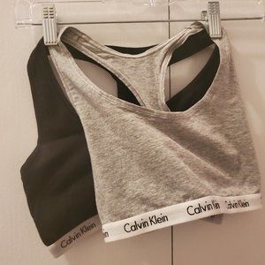 Pair of Calvin Klein Bralettes - Size M